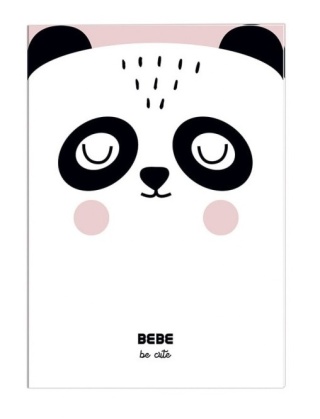 Zeszyt A4 do nauki pisania 32k 90g w kratkę kratka BB miś panda BEBE kids Interdruk