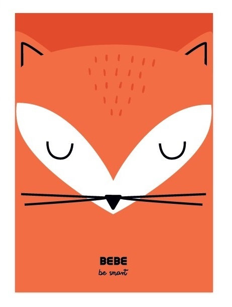 Zeszyt do nauki pisania A4 32k 90g w kratkę kratka boys BB lis BEBE be wild Interdruk