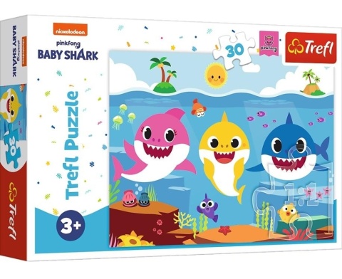 BABY SHARK mały rekinTrefl Puzzle 30 EL 18284