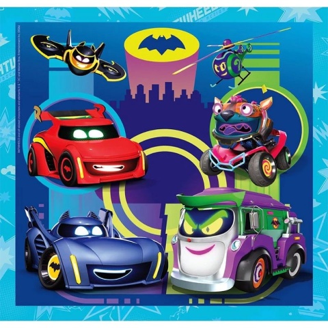BATWHEELS auta Batman Puzzle 3 X 48 3X48 Clementoni 25307