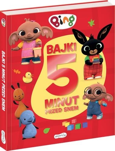 Książki dla dzieci Bajki 5 minut przed snem Królik Bing Duże litery opowiadania