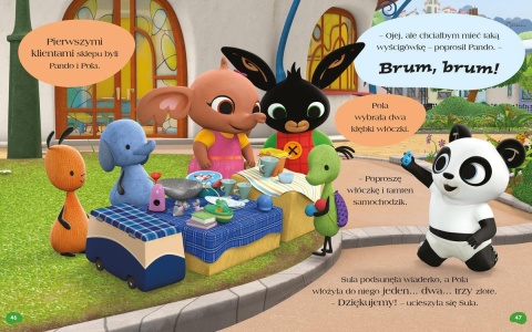 Książki dla dzieci Bajki 5 minut przed snem Królik Bing Duże litery opowiadania