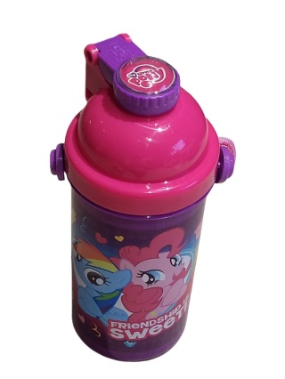 Bidon kubek ze słomką i ustnikiem MY LITTLE PONY pasek 500 ML