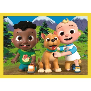 Cocomelon Poznaj bohaterów 12+15+20+24 el 4W1 Trefl Puzzle 34647