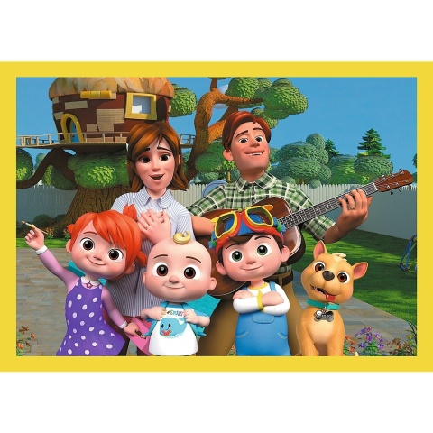 Cocomelon Poznaj bohaterów 12+15+20+24 el 4W1 Trefl Puzzle 34647