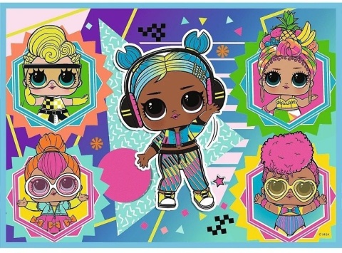 Poznaj laleczki LOL SURPRISE 35+48+54+70 el. 4 w 1 4W1 Trefl Puzzle