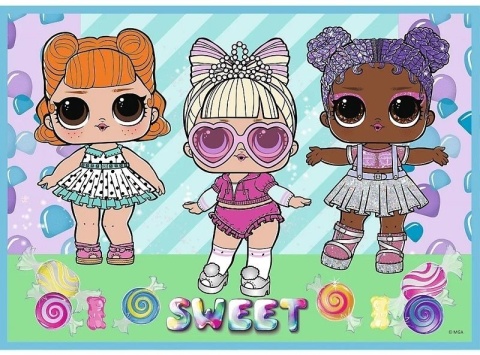 Poznaj laleczki LOL SURPRISE 35+48+54+70 el. 4 w 1 4W1 Trefl Puzzle