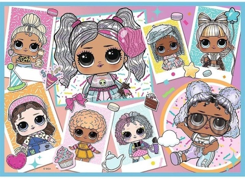 Poznaj laleczki LOL SURPRISE 35+48+54+70 el. 4 w 1 4W1 Trefl Puzzle