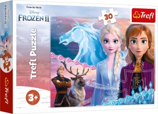 FROZEN II KRAINA LODU 2 Odwaga sióstr Trefl Puzzle 30 EL 18253