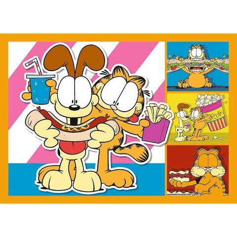 Garfield kocha lazanię Trefl Puzzle 4W1 207 EL 35+48+54+70 el 34673