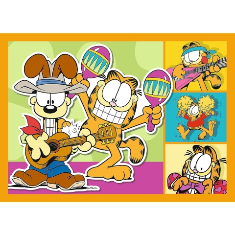 Garfield kocha lazanię Trefl Puzzle 4W1 207 EL 35+48+54+70 el 34673