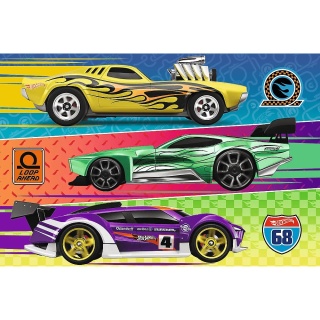 HOT WHEELS auta wyścigówki Trefl Puzzle 60 EL 17389