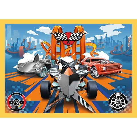 Pojazdy Hot Wheels 35+48+54+70 el. Puzzle Trefl 34627