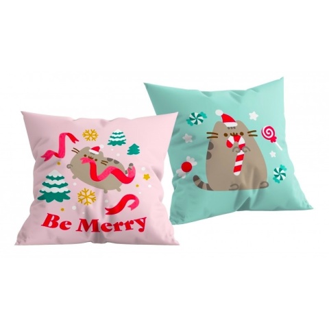 poduszka dziecięca do spania Kot Pusheen jasiek 40X40 cm dekoracyjna