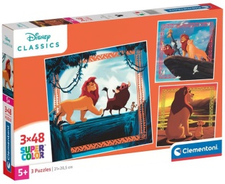 KRÓL LEW Lwia straż Simba Puzzle 3 X 48 3X48 Clementoni 25323