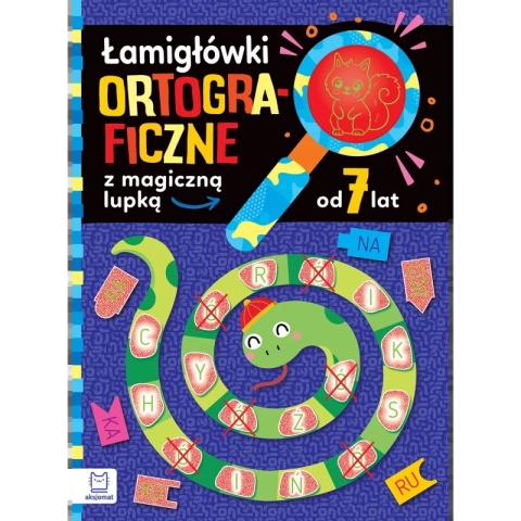 Łamigłówki ortograficzne z magiczną lupką od 7 lat ćwiczenia i zadania