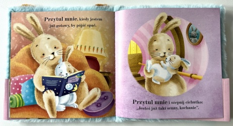 Książka dla dzieci CZYTANKA PRZYTULANKA PRZYTUL MNIE KRÓLICZKU KSIĄŻKA SENSORYCZNA