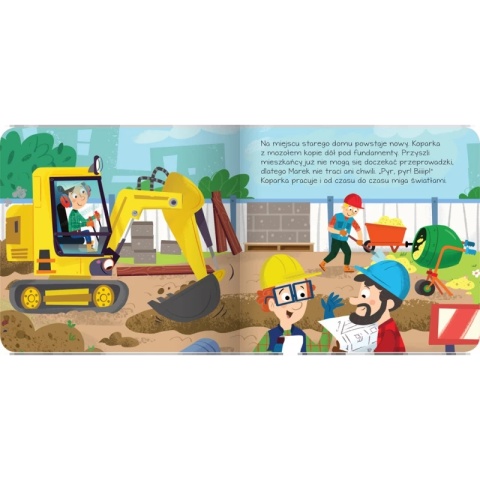 Książka dla dzieci Na ratunek. Koparka