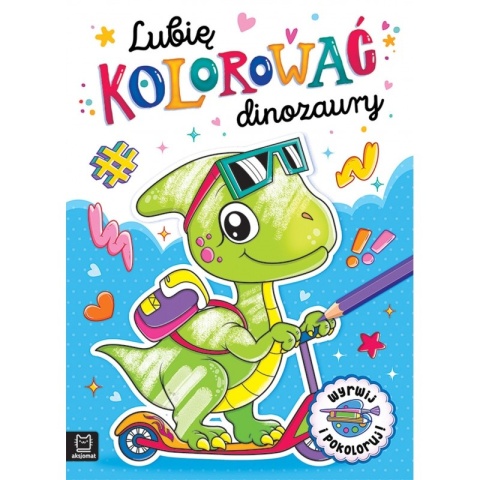 Książka dla dzieci Lubię kolorować dinozaury malowanka kolorowanka