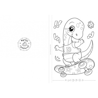 Książka dla dzieci Lubię kolorować dinozaury malowanka kolorowanka