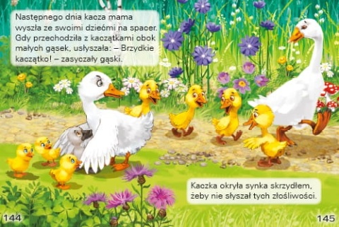 Książka dla dzieci BRZYDKIE KACZĄTKO bajki opowiadanie duża czcionka