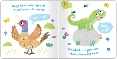 Książka dla dzieci Posłuchaj zwierząt! Na łące Książeczka z dźwiękami