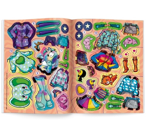 Książki Barbie Brokatowe Ubieranki Naklejanki dla dzieci naklejki wiek 4+