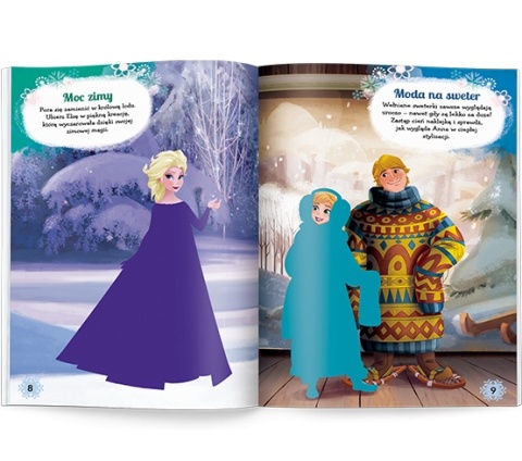 Książki Kraina Lodu Brokatowe Ubieranki Naklejanki dla dzieci naklejki wiek 4+