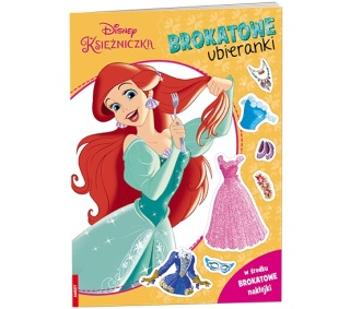 Książki Księżniczka Brokatowe Ubieranki Naklejanki dla dzieci naklejki wiek 4+