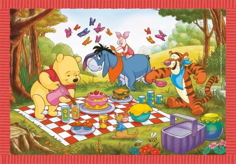 Kubuś Puchatek Puzzle 4w1 12 16 20 24 el Clementoni 21514
