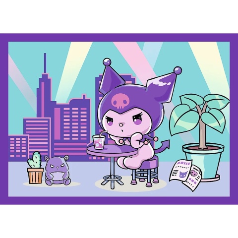 Hello Kitty Dzień Kuromi 4W1 Trefl Puzzle 35+48+54+70 el 34676