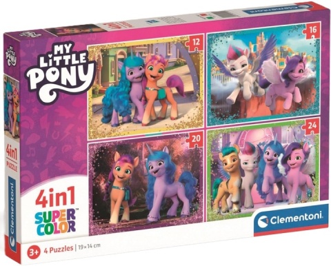 MY LITTLE PONY nowa generacja Puzzle 4w1 12 16 20 24 el Clementoni