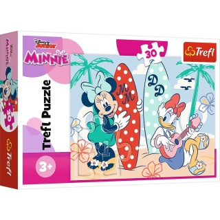 Kolorowa Myszka Minnie Trefl Puzzle 30 EL 18302