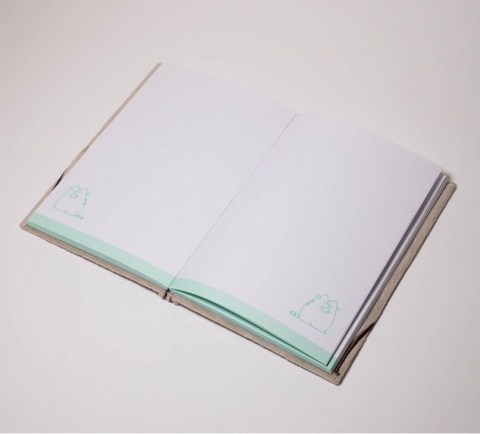 Notatnik pamiętnik pluszowy kot kotek Pusheen