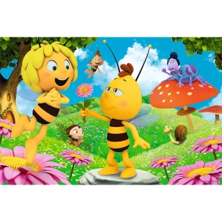 Pszczółka Maja Gucio Kwiatek dla Mai Trefl Puzzle 60 EL 17330