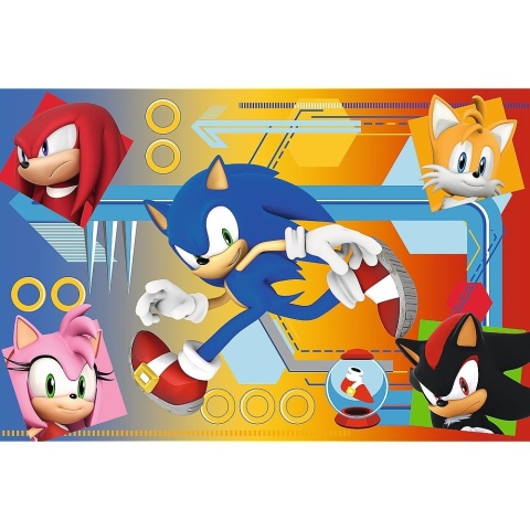 Puzzle 60 el TREFL SONIC w akcji 17387