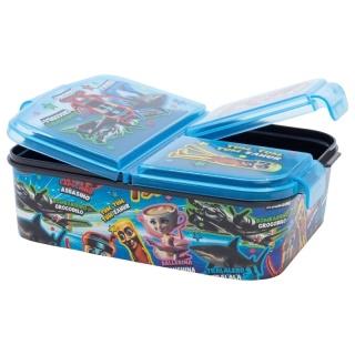 ŚNIADANIÓWKA z przegródkami trzykomorowa lunchbox Brainrot Capucinabalerina