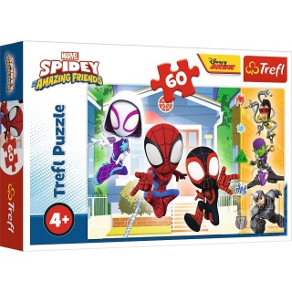 SPIDERMAN SPIDEY W świecie Spidey`a Trefl Puzzle 60 EL 17371