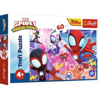 SPIDERMAN SPIDEY Bohaterska przygoda Trefl Puzzle 60 el 17410
