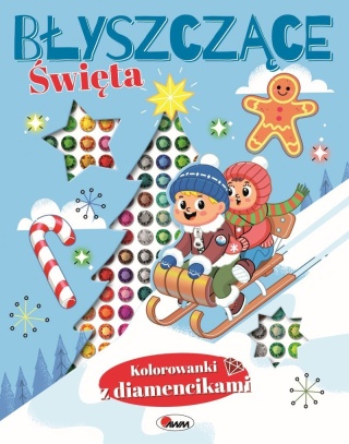 Książka dla dzieci Kolorowanki z Diamencikami Błyszczące Święta Boże Narodzenie