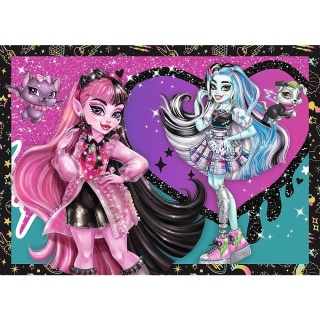 Elektryzujący dzień Monster High 35+48+54+70 el. 4 w 1 4W1 Trefl Puzzle