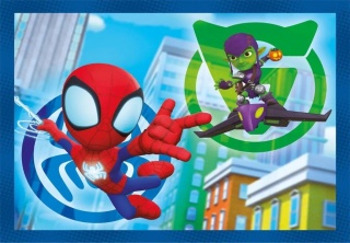 Spidey i Przyjaciele Puzzle 4w1 12 16 20 24 el Clementoni 21528