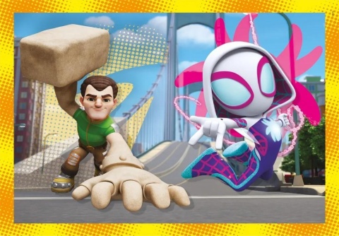 Spidey i Przyjaciele Puzzle 4w1 12 16 20 24 el Clementoni 21528