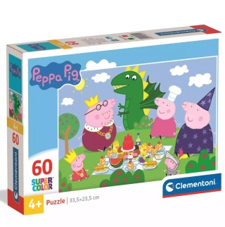 Świnka Peppa Piknik dinozaur Puzzle 60 EL Clementoni 26204