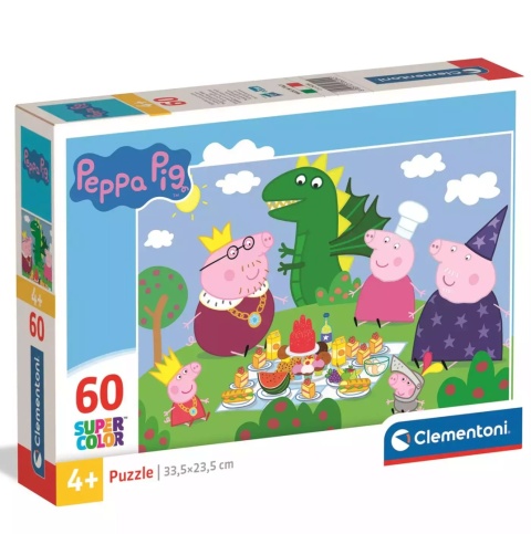 Świnka Peppa Piknik dinozaur Puzzle 60 EL Clementoni 26204