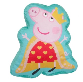 Świnka Peppa pig królewna poduszka kształtka welurowa