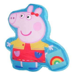 Świnka Peppa pig poduszka kształtka welurowa