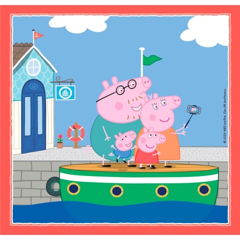 Świnka Peppa wakacje Puzzle 3 X 48 3X48 Clementoni 25293