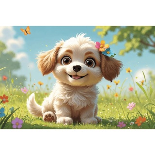 Szczeniaczkiem być! piesek Puzzle 60 EL Trefl 17408