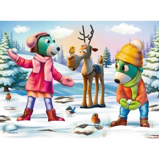 Puzzle Trefliki Ratują Święta Świąteczny czas Trefilków 30 EL 18313